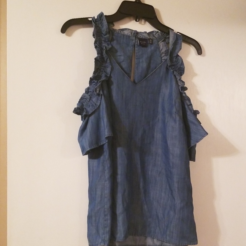 Light weight denim blouse